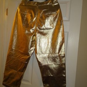 ♥️Zara metallic faux leather pant